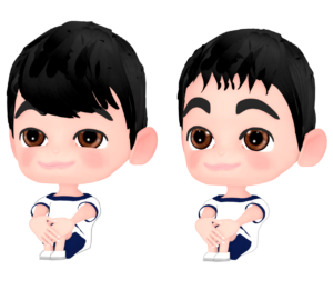 並んで体育座りをする男子のイラスト