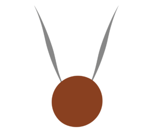 銅メダルのイラスト