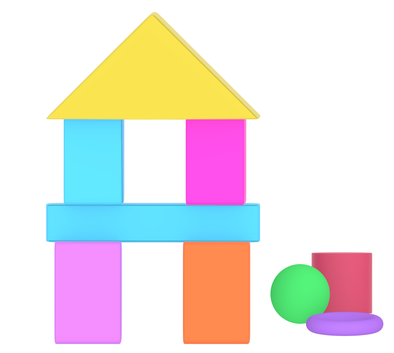 積み木のイラスト