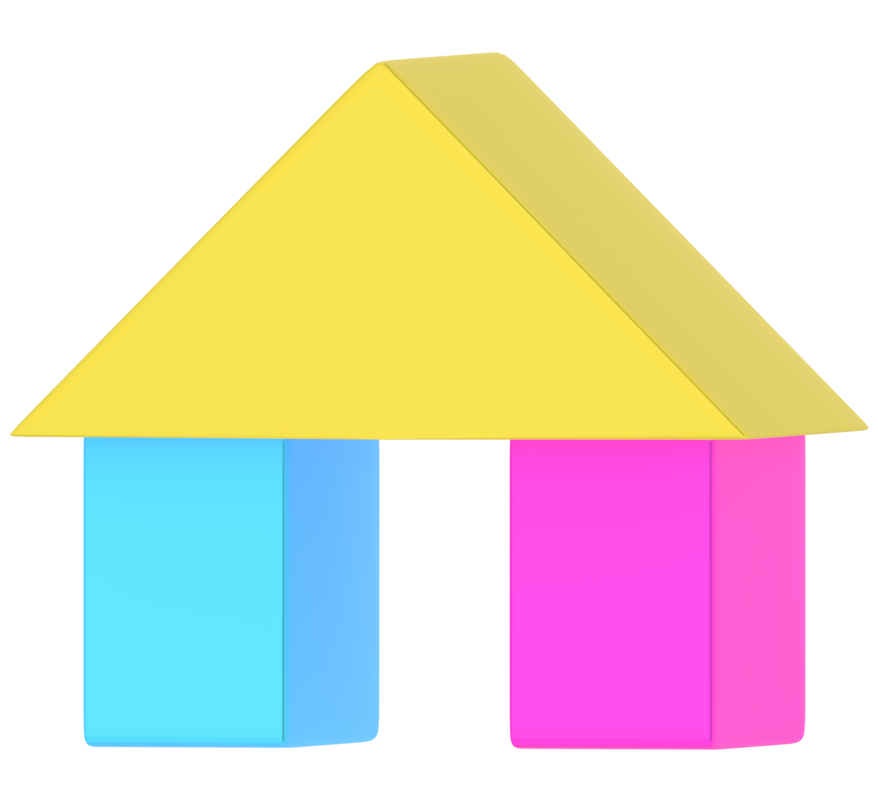 積み木のおもちゃのイラスト