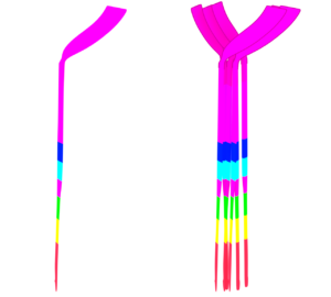 束になった線香花火のイラスト