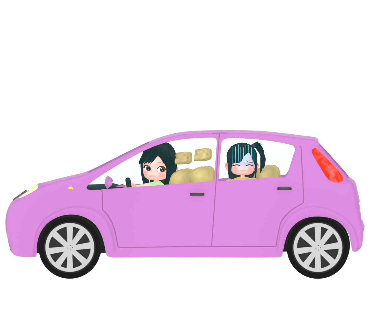 car sick girl img