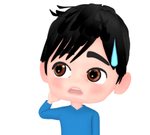 うっかりしている男性のイラスト