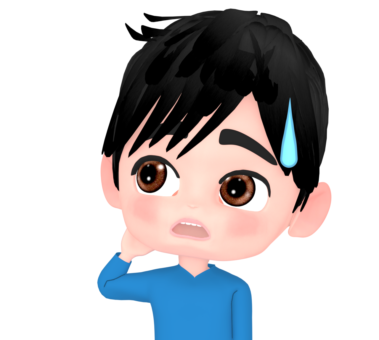 うっかりしている男性のイラスト