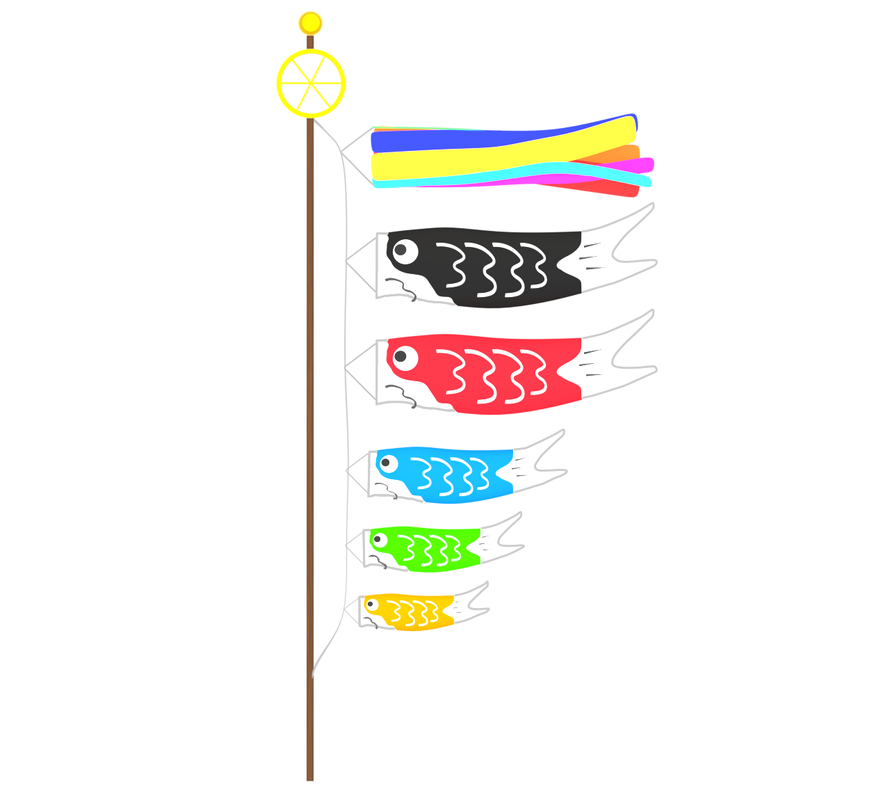 鯉のぼりのイラスト 13 鯉のぼりのイラスト