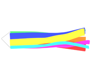 鯉のぼり 吹き流しのイラスト