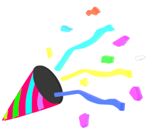 お祝いクラッカーのイラスト