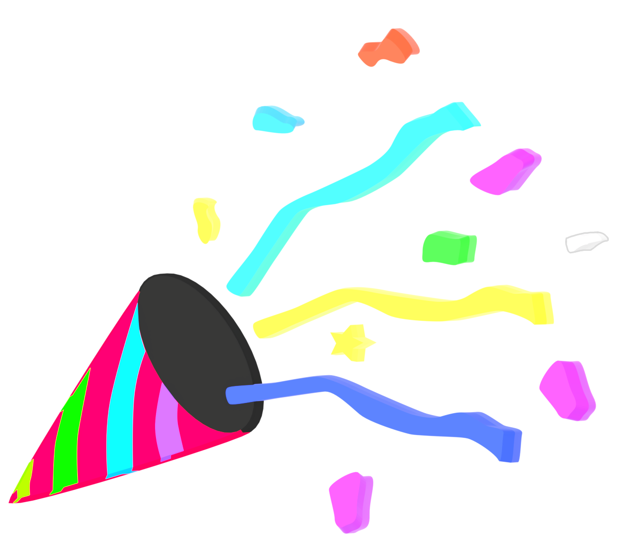 お祝いクラッカーのイラスト