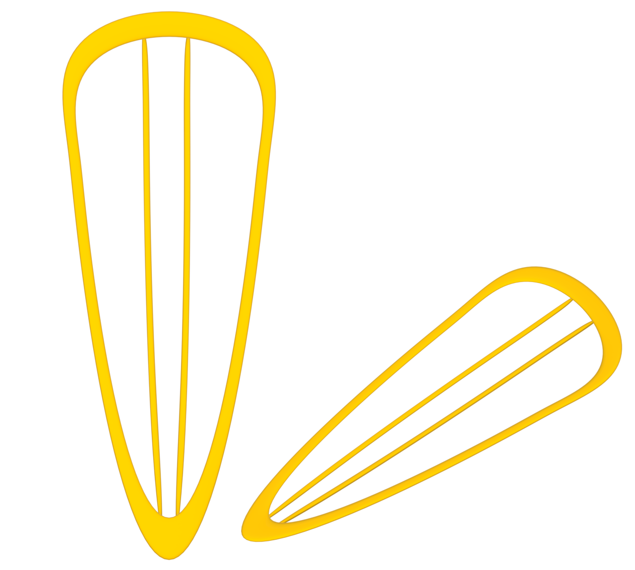 髪を留めるヘアピンのイラスト