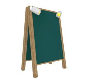 チョークボードのイラスト