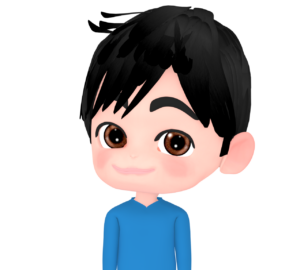 陽気な男性のイラスト
