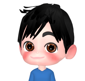 陽気な男性のイラスト