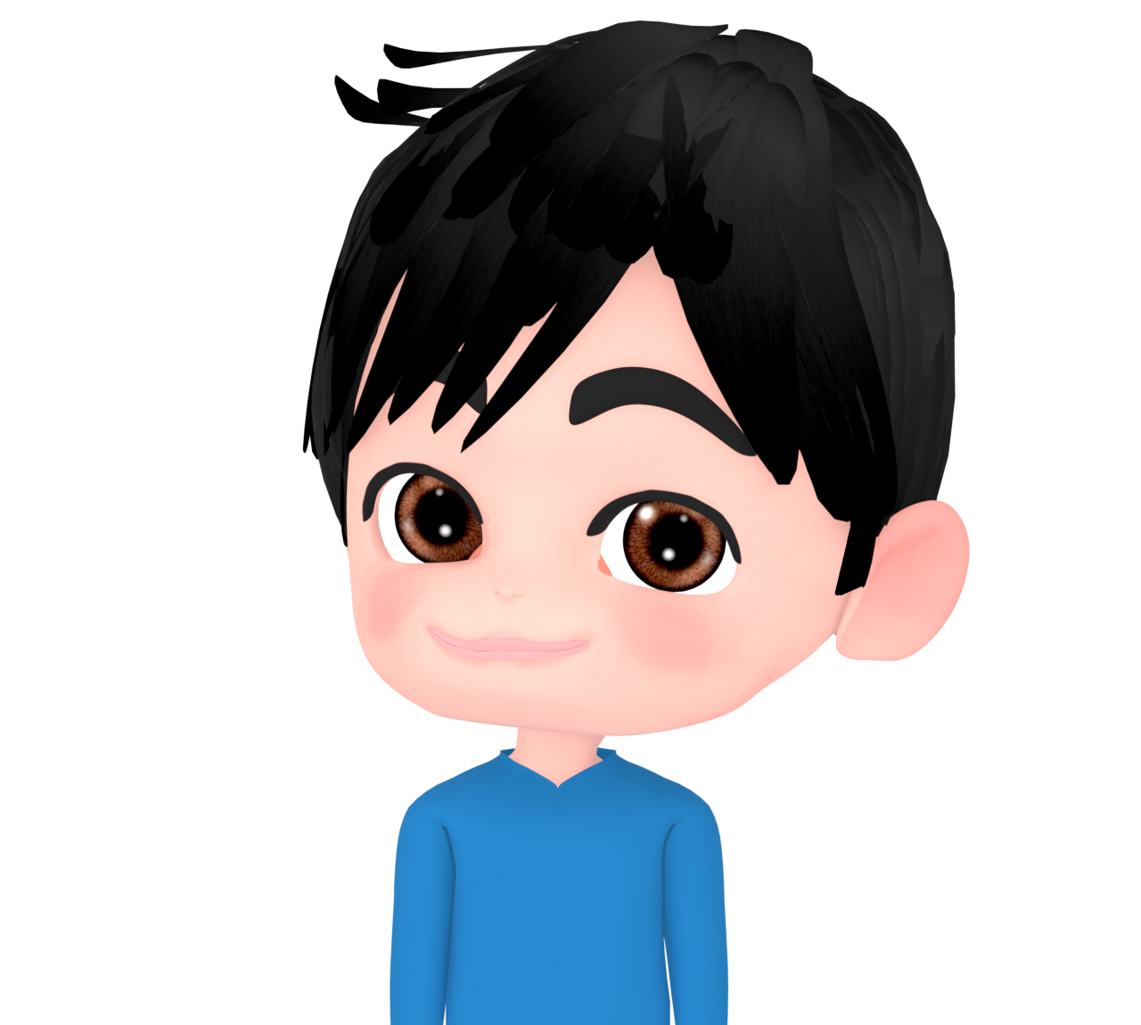 陽気な男性のイラスト