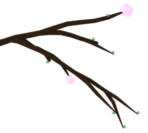 桜の枝のイラスト