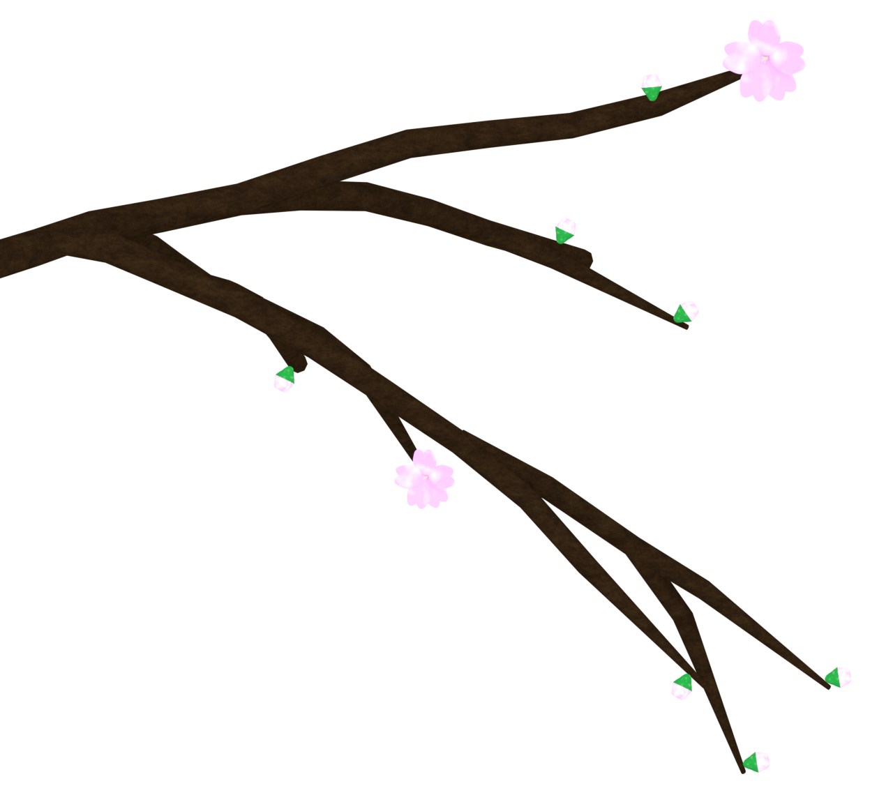 桜の枝のイラスト