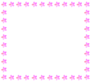 桜の花びらの枠