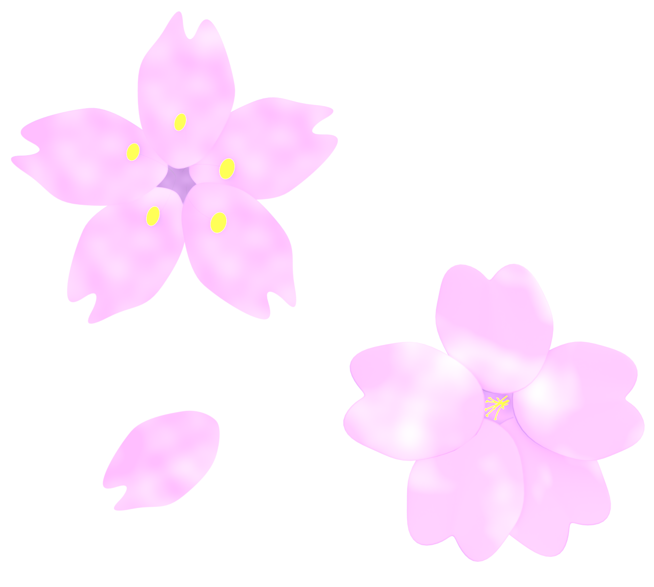 桜の花びらのイラスト