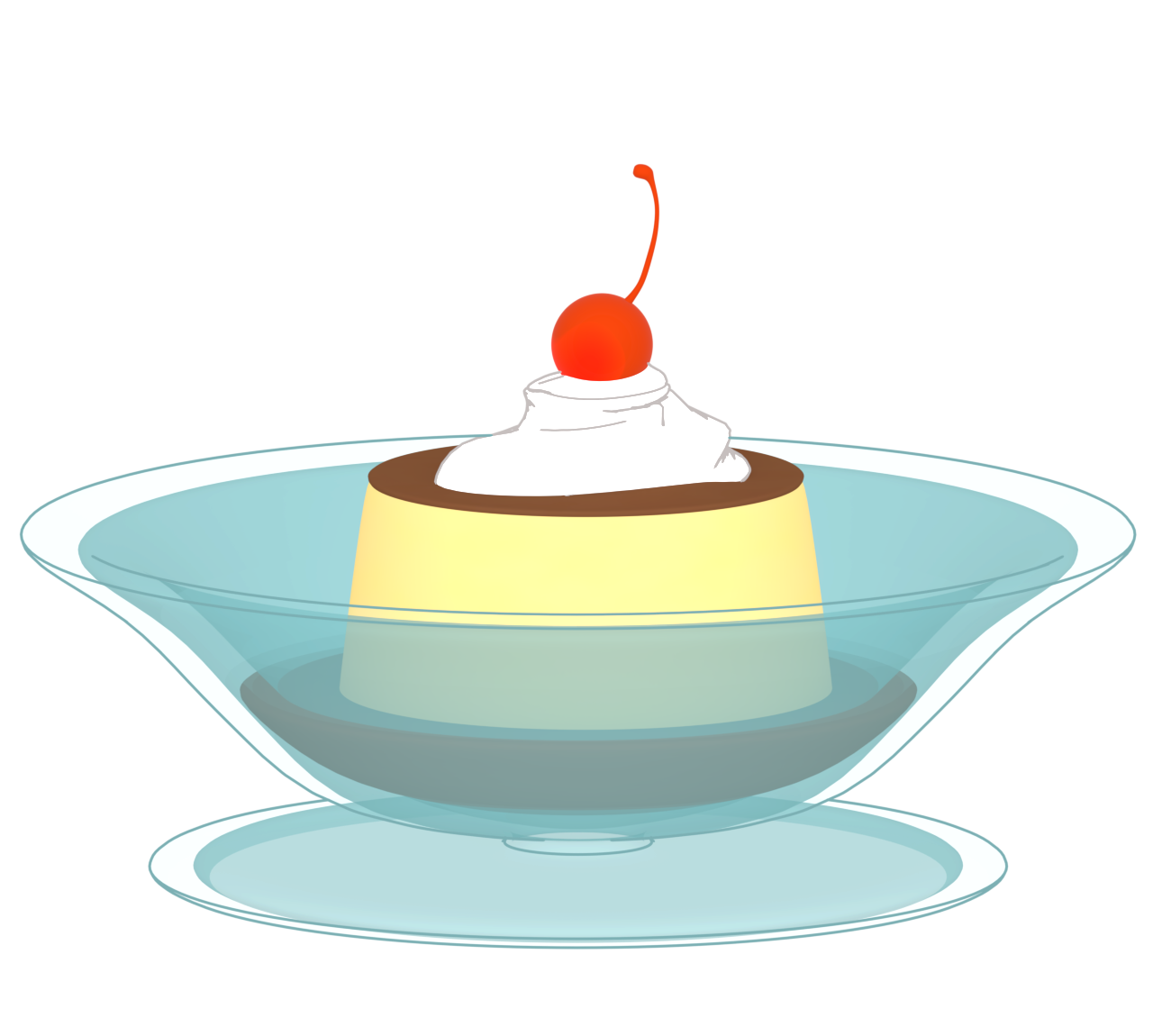 プリンのイラスト