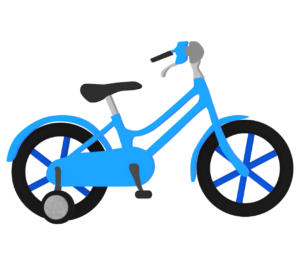 子ども用自転車のイラスト