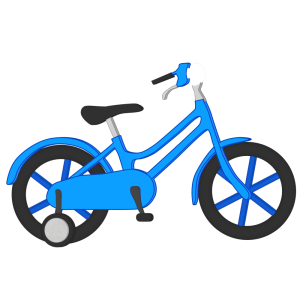 子ども用自転車のイラスト