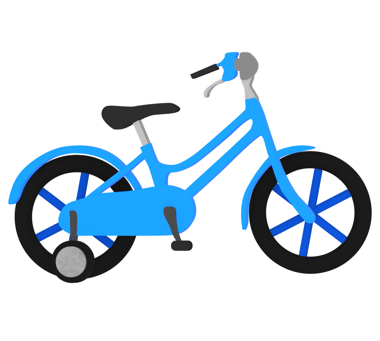 子ども用自転車のイラスト