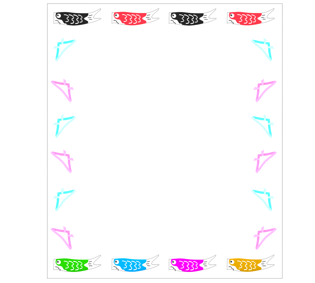 こどもの日のテンプレート