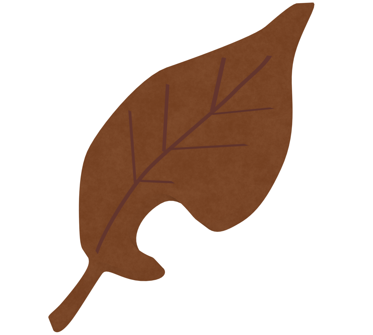 欠けた落ち葉のイラスト