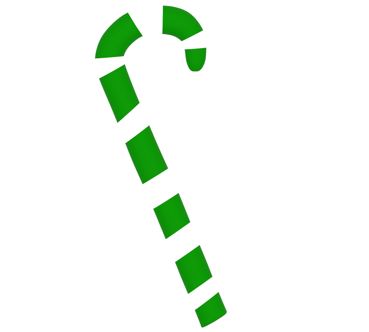 ステッキキャンディーのイラスト