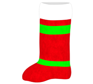 クリスマスの可愛い靴下のイラスト