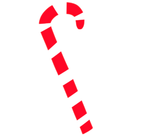 クリスマスの赤い棒キャンディーのイラスト