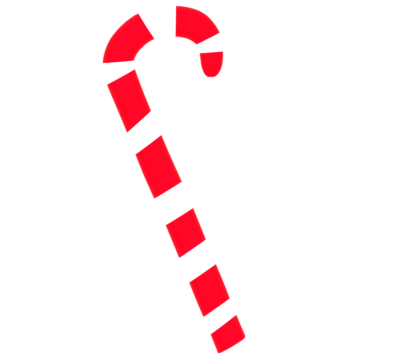 クリスマスの赤い棒キャンディーのイラスト