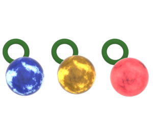 クリスマスツリーの飾りのイラスト