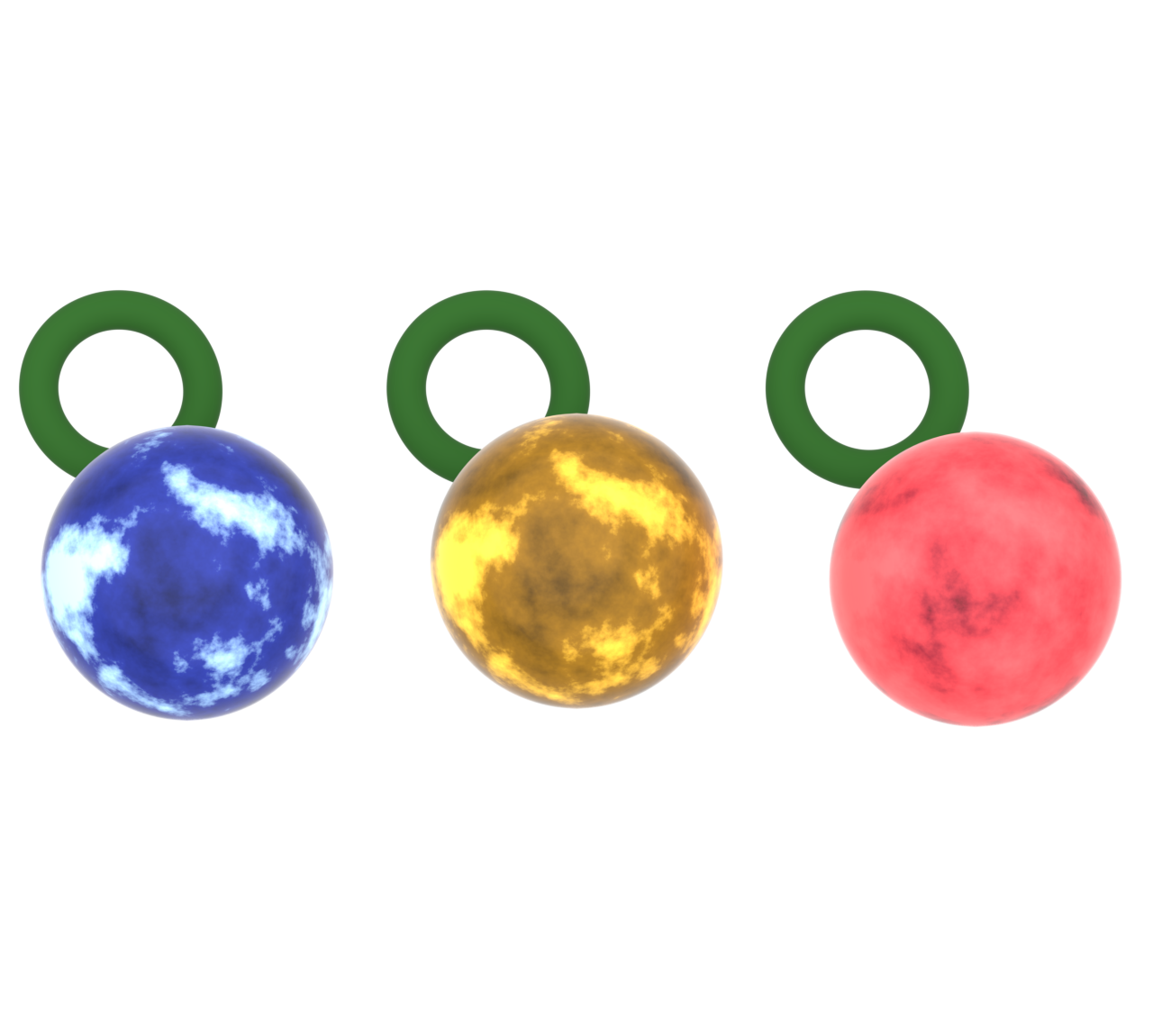 クリスマスツリーの飾りのイラスト