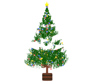 クリスマスツリーのイラスト