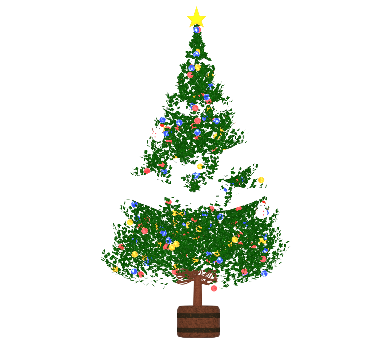 クリスマスツリーのイラスト