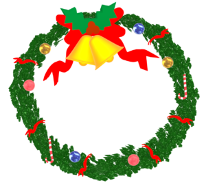 クリスマスリースのイラスト