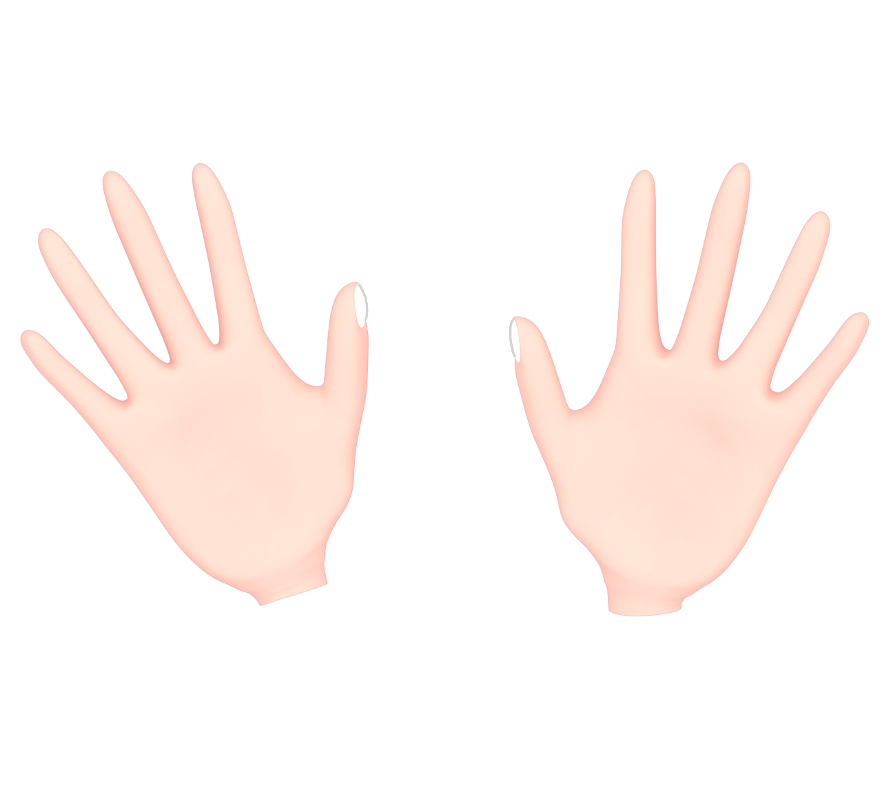 「わ！」驚かす人の手のイラスト