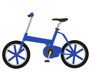 街乗り自転車のイラスト