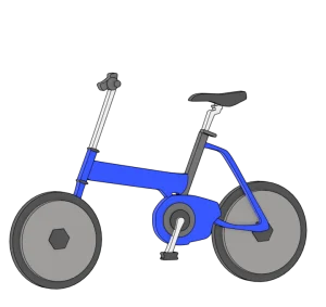 街乗り自転車のイラスト