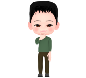 刈り上げの男性のイラスト