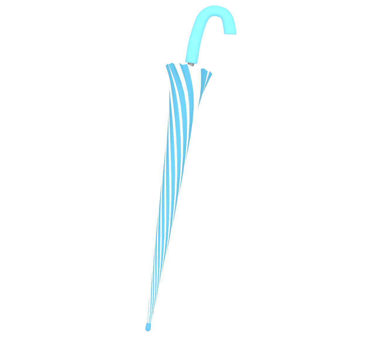 爽やかな閉じた傘のイラスト