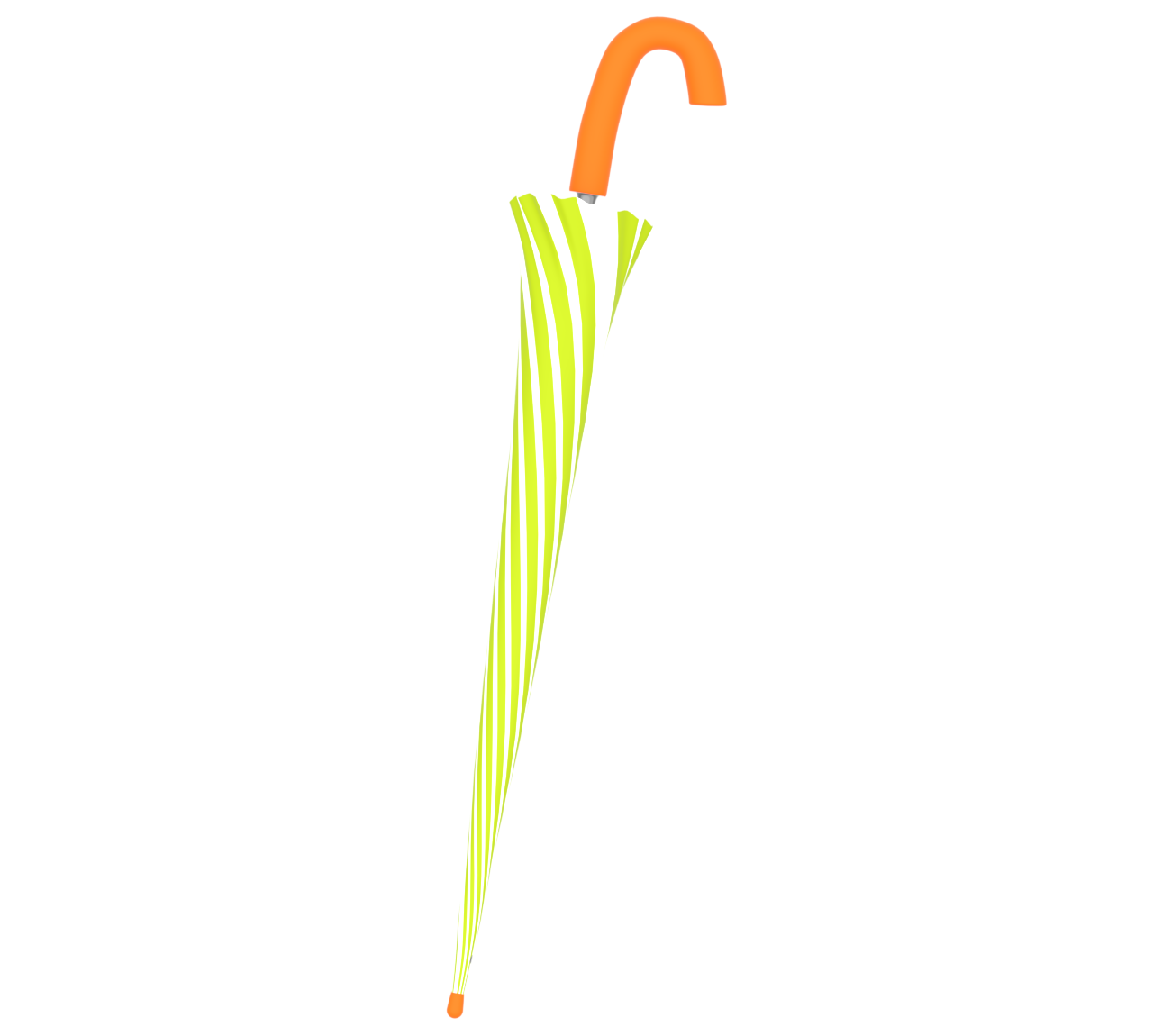 閉じたおしゃれな傘のイラスト