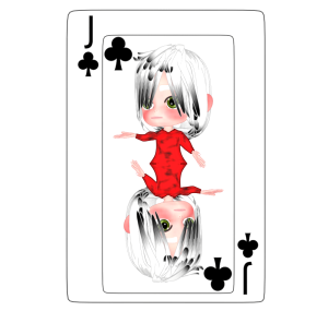 クラブ11 トランプカードのイラスト（クローバー）