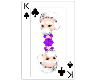 クラブのK トランプカードのイラスト（13）