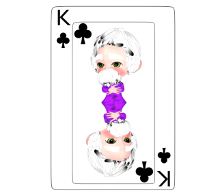 クラブ13 トランプカードのイラスト（クローバー）