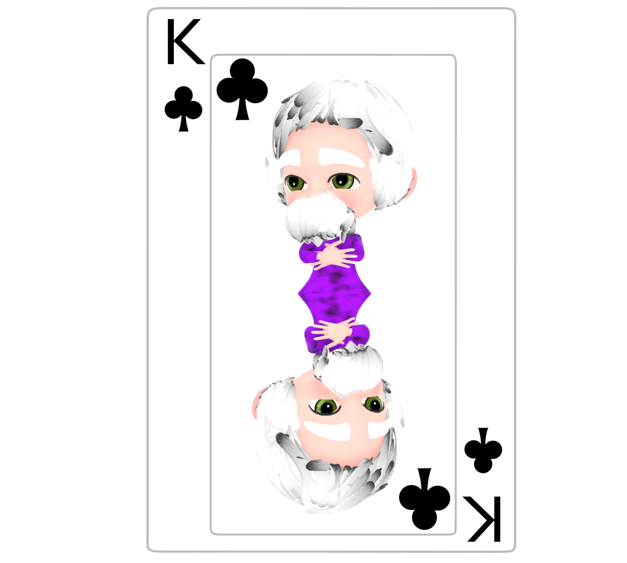 クラブのK トランプカードのイラスト（13）