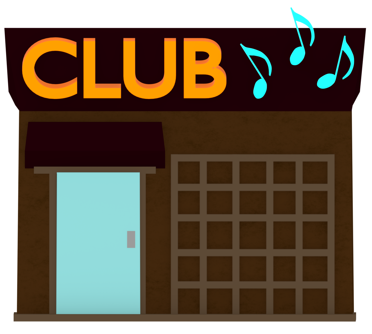 クラブの店舗外観のイラスト 8 クラブの店舗外観のイラスト