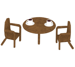 コーヒーカフェのイラスト