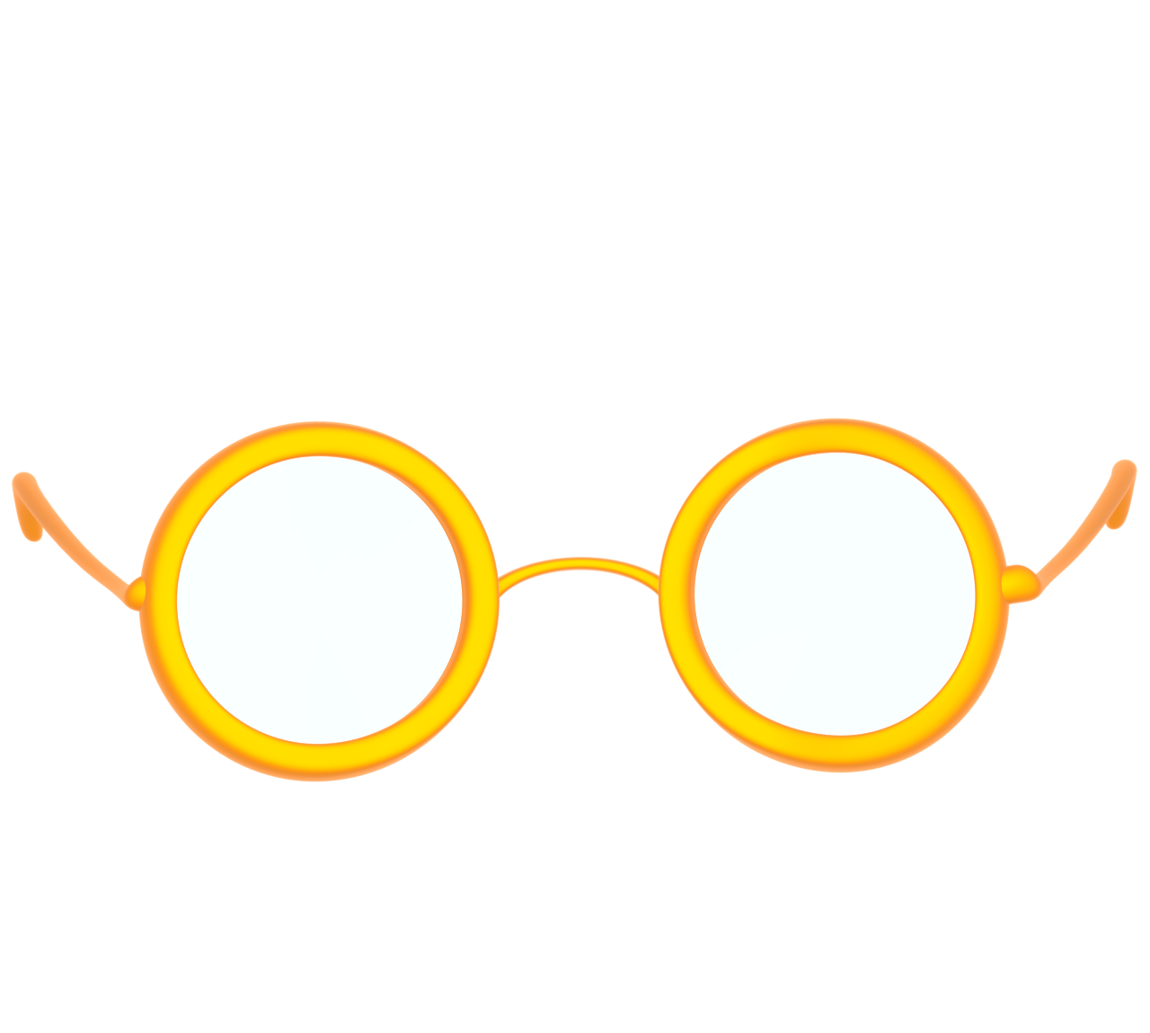 色付きガラスの眼鏡のイラスト