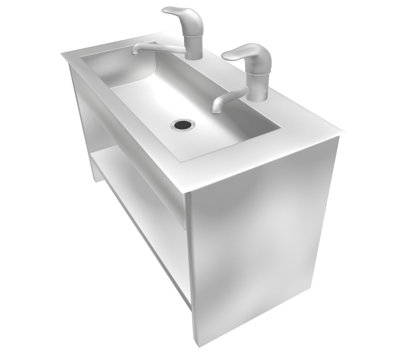 業務用キッチンシンクのイラスト